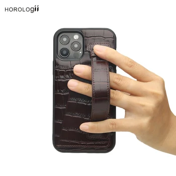 Роскошный Кожаный чехол для мобильного телефона Horologii для Iphone 13 12 14 Pro Max 11 с Держателем карты и Ремешком Croco Pattern Premium Чехол Для телефона