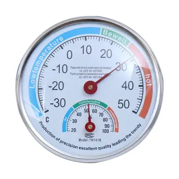 Высокоточный измеритель температуры и влажности, устанавливаемый на стену с батарейным термометром без подставки для сауны