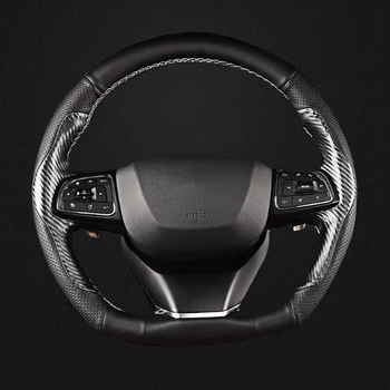 Чехлы на руль из мягкой волокнистой кожи Chery Tiggo 8 Pro, сделанные своими руками, Автомобильные аксессуары для интерьера