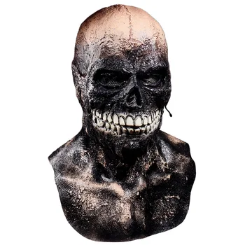 Маска с черепом зомби, Жуткие Латексные маски, Скелет Ужасов, Реквизит для костюмированной вечеринки на Хэллоуин