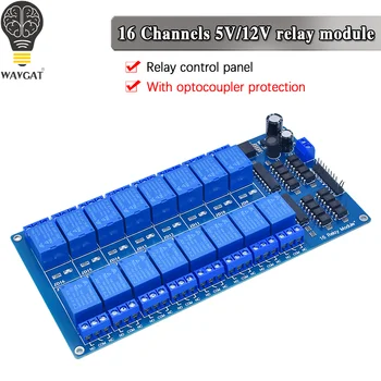 16-канальный релейный модуль 5V 12V С релейным выходом оптрона 1 2 4 6 8-полосный релейный модуль для Arduino В наличии