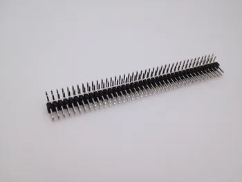 100ШТ Шаг 2,54 мм 2x40 Pin 80 Pin Двухрядный прямоугольный штекерный штыревой разъем для печатной ПЛАТЫ ARDUINO