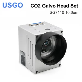 USGO CO2 Лазерная Сканирующая Гальвано Головка SG7110 10.6um 10600nm с входной Апертурой 10 мм Сканер Гальванометра с Комплектом питания