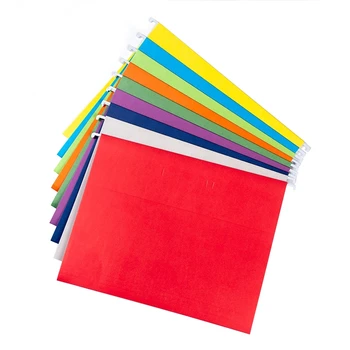15 Упаковок Бумажных Папок для файлов Размером с букву - Папки для файлов разных цветов - 1/5 Вырезанных Регулируемых вкладок Папки для файлов с вкладками
