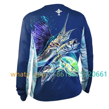 Мужская рубашка для рыбалки с длинным рукавом Aquaflage, Вентилируемая Рубашка, Защитная одежда для Рыбалки, Дышащая рубашка для рыбалки 2023
