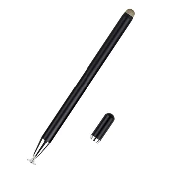 Высокочувствительный емкостный стилус с двумя наконечниками, Универсальная сенсорная ручка для планшетов, сотового телефона, прозрачная чашка