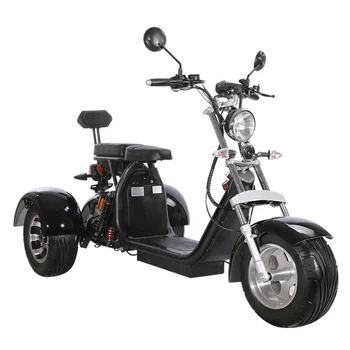 2020 новый 1500 Вт 60v12ah/20ah алюминиевый колесный двухместный трехколесный электрический скутер/мотодельтаплан с толстыми шинами/трехколесный велосипед citycoco