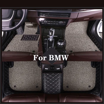 Высококачественный Индивидуальный Двухслойный Съемный Автомобильный Коврик С Ромбовидным Рисунком Для BMW 3 Серии Универсал E36 E46 E90 E93 F30 F31 F34