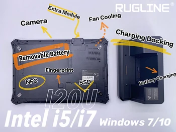12,2-дюймовый планшет на Windows I7-8550U с высокоскоростным процессором WIFI Bluetooth GSM / 4G