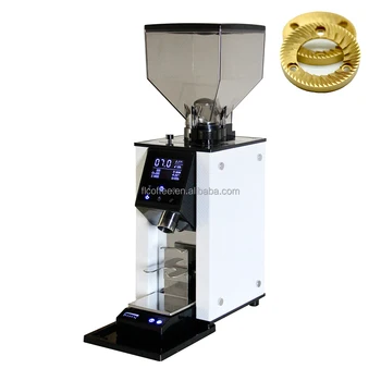 Новый дизайн коммерческой автоматической кофемолки с цифровыми весовыми шкалами ZF64W Коммерческая Кофемолка