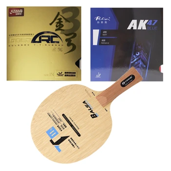 Yinhe T11s Легкая Петля для настольного тенниса из углеродного волокна + Атакующее лезвие для настольного тенниса с резинками Goldarc3 Blue AK47 для Ракетки для пинг-понга