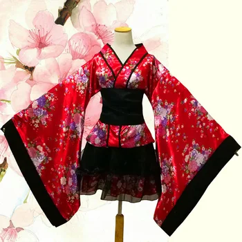 Японское Кимоно, Цветущая вишня, Традиционный Национальный Женский костюм Для Косплея