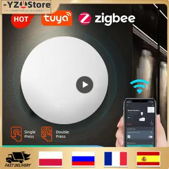 Многофункциональные интеллектуальные переключатели Tuya Zigbee 3.0 с низким энергопотреблением, Wi-Fi, умный выключатель света, работающий на батарейках, переключатель сцены