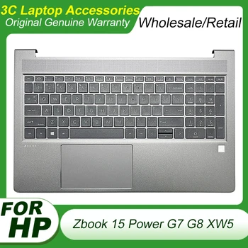 Оригинальная Новая Клавиатура US LA PO RU Для HP Zbook 15 Power G7 G8 XW5, Верхний Чехол Для ноутбука, Подставка для рук, Верхняя Крышка, Тачпад M26110-001