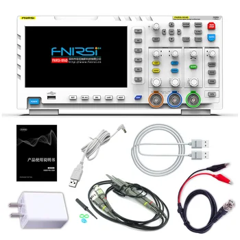 Цифровой осциллограф США ЕС FNIRSI 1014D 2 В 1, двухканальный генератор сигналов, Аналоговая полоса пропускания, Частота дискретизации 1GSa/s