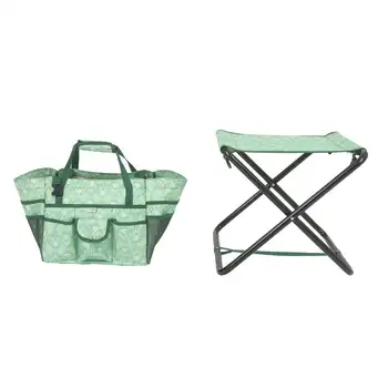Садовый стул со съемной сумкой, зеленый