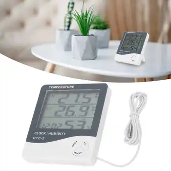 Высокоточный термометр-гигрометр с датчиком температуры, измеритель влажности в помещении и на улице, Инструменты для измерения
