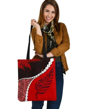 Новейшая сумка-тоут Maori с 3D принтом, сумка для хранения покупок с ручкой, Забавная Складная Многоразовая сумка-тоут Унисекс, Универсальная сумка для покупок