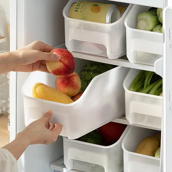 Контейнер для хлопьев, Холодильник, Ящик для хранения Овощей, фруктов, Кухонный бытовой ящик для хранения моющих средств