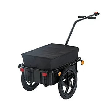 16-дюймовый велосипедный прицеп с пневматическим колесом с чемоданом, двухколесный Закрытый грузовой прицеп с внутренней рамой для велосипеда и электровелосипеда